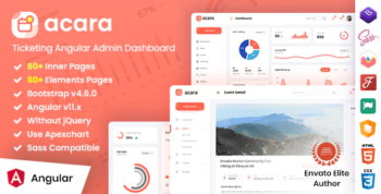 Acara - Ticketing Angular Admin Dashboard - No jQuery
