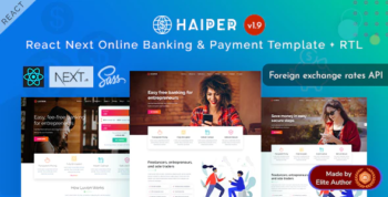 Haiper - React Next Online Banking & Payment Template