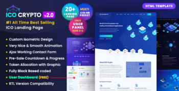 ICO Crypto - Multi-Purpose Landing Page HTML Template