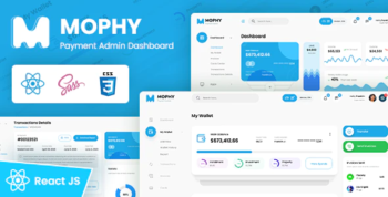 MOPHY - Payment React Admin Dashboard Template