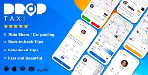 Droptaxi white label mobile taxi app software script